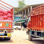 तरकारी र फलफुल बोकेका ४० बढी ट्रक भन्सारमै रोकिए, परिक्षणपछि मात्रै जाँचपास