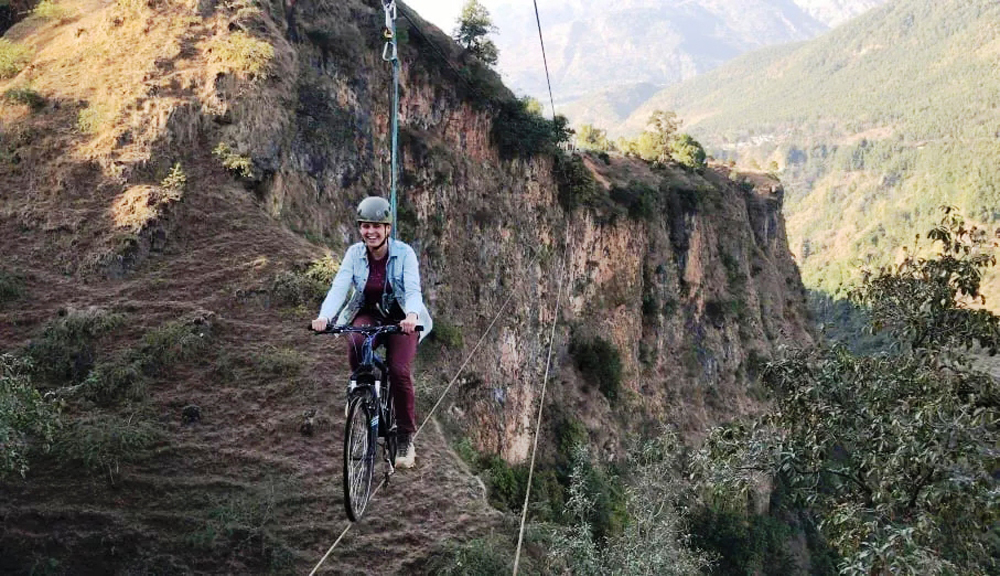 विश्वकै अग्लो र लामो ’स्काइ साइकलिङ’ नेपालमा