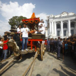 क्षमापूजा गरी इन्द्रजात्रा मनाइँदै, रथयात्रा स्थगित