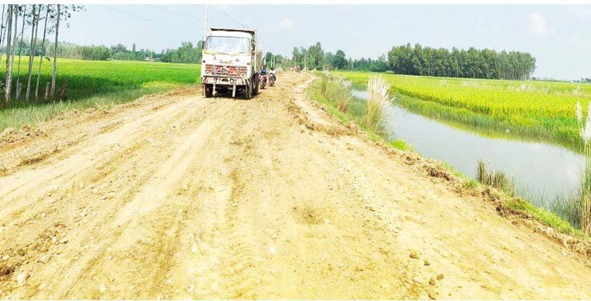 सम्झौता सकिनै लाग्दा परसपुर-गौघाट सडक निर्माण अलपत्र