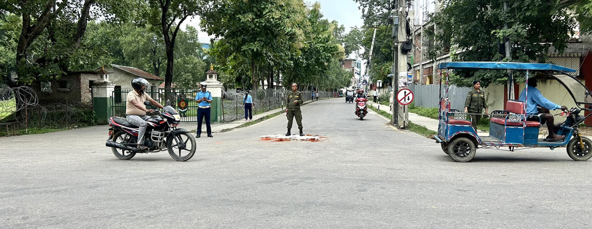 नेपालगन्जको गणेशमान-चारबाहिनी चोक सडक एकतर्फी सञ्चालनमा