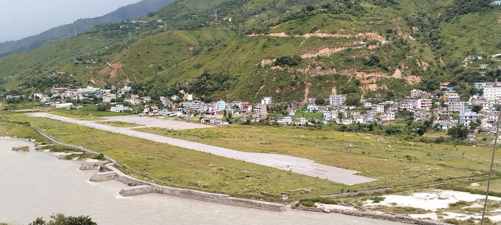 तामाकोशी किनारमा रामेछाप विमानस्थल