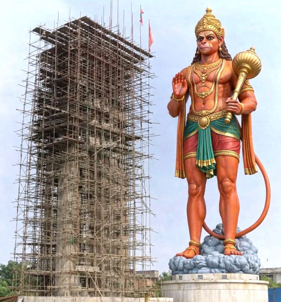 नेपालगन्जमा १०८ फिट अग्लो हनुमानको मूर्ति