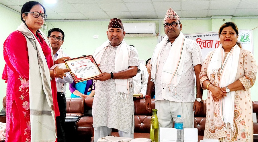 डुडुवा गाउँपालिका पूर्ण खोप सुनिश्चितता तथा दिगोपना घोषणा