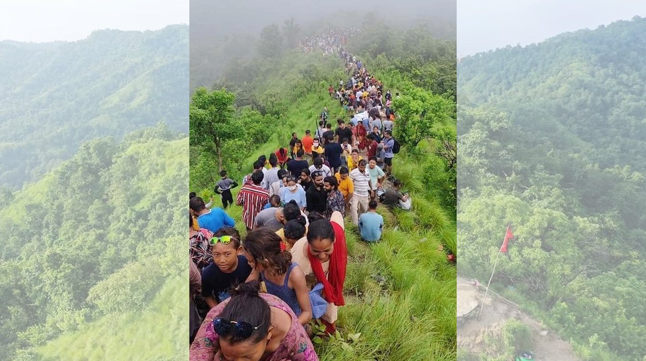 बाँकेको सन्तानेश्वरमा धार्मिक पर्यटकको घुइँचो